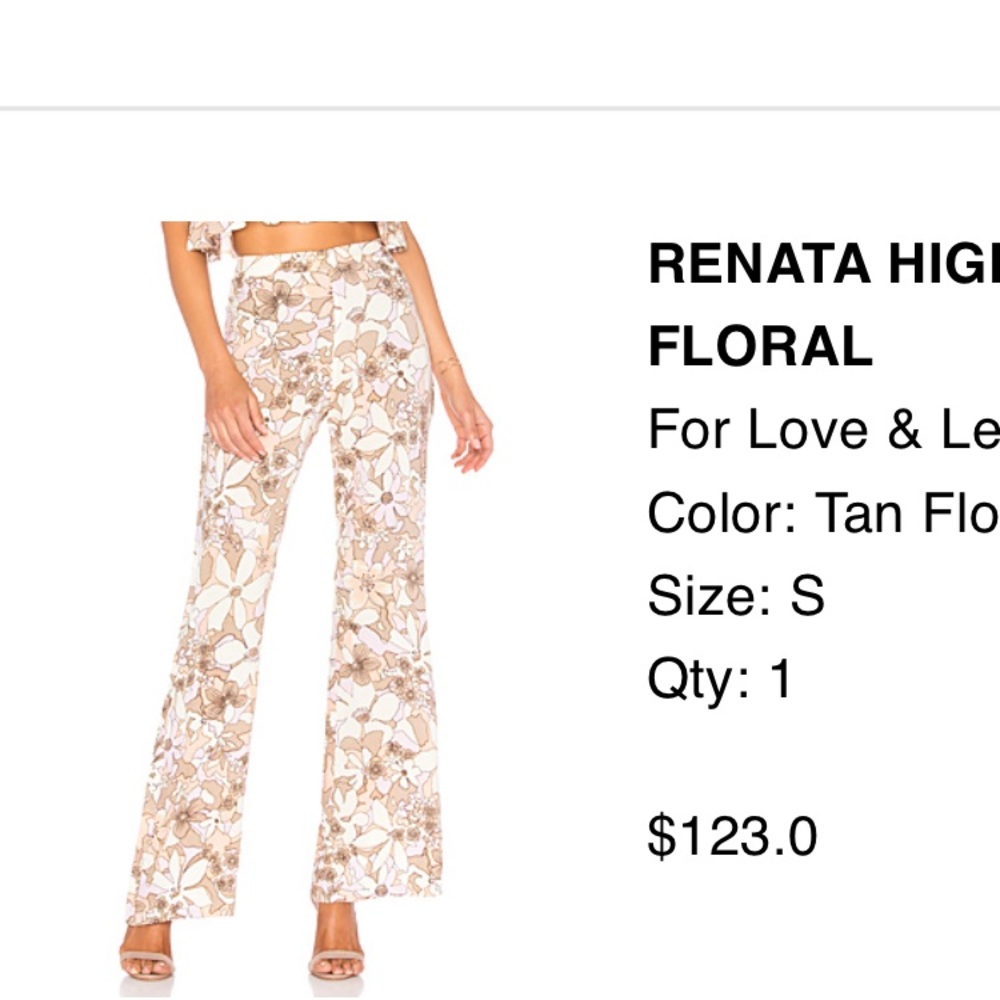 For love and lemons pants